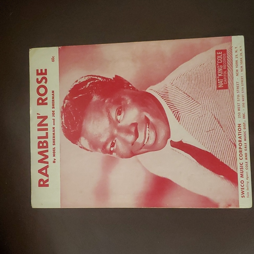 Vintage 1962 sheet music Ramblin Rose